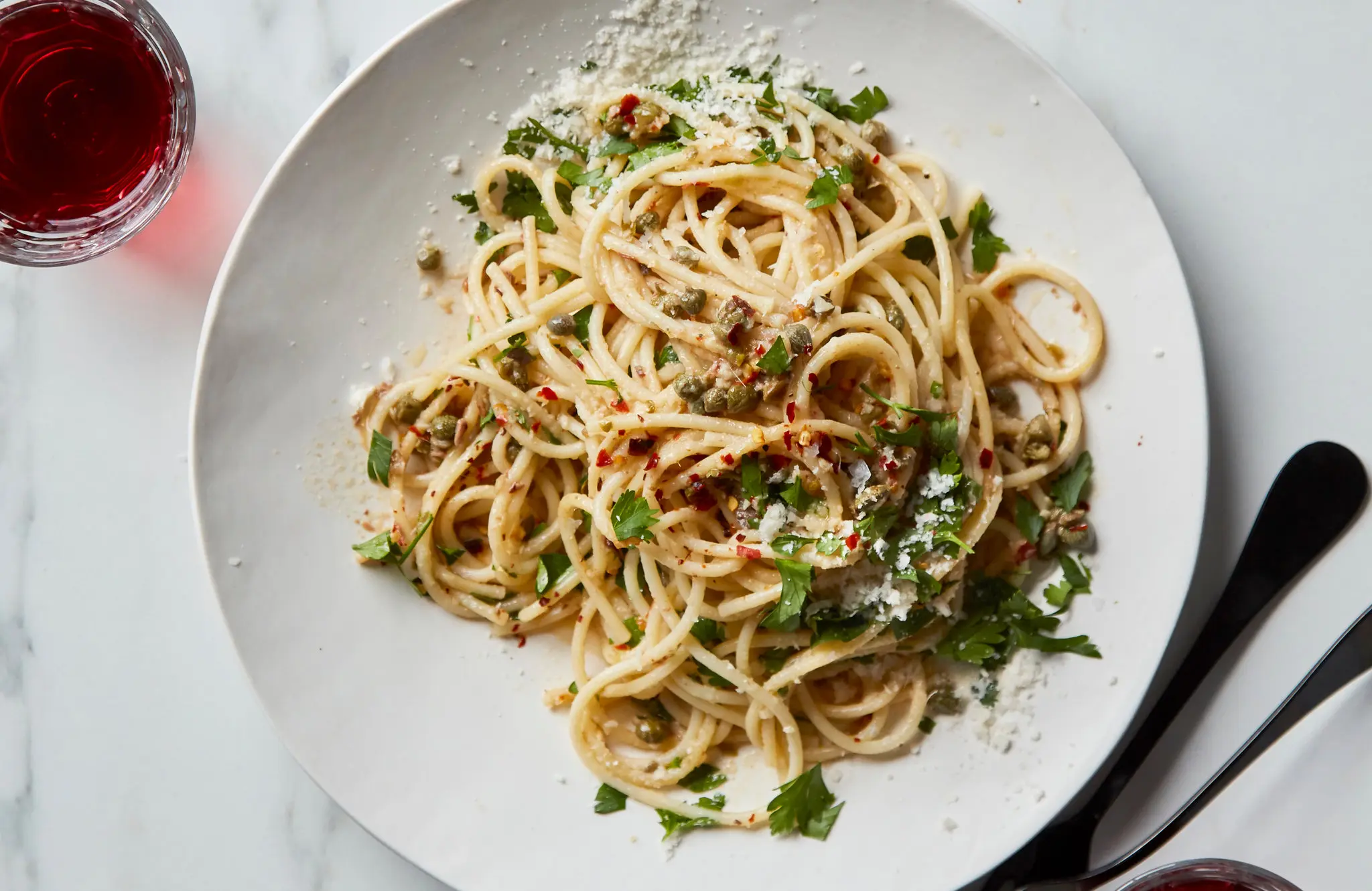Spaghetti con Aglio Olio e Alici