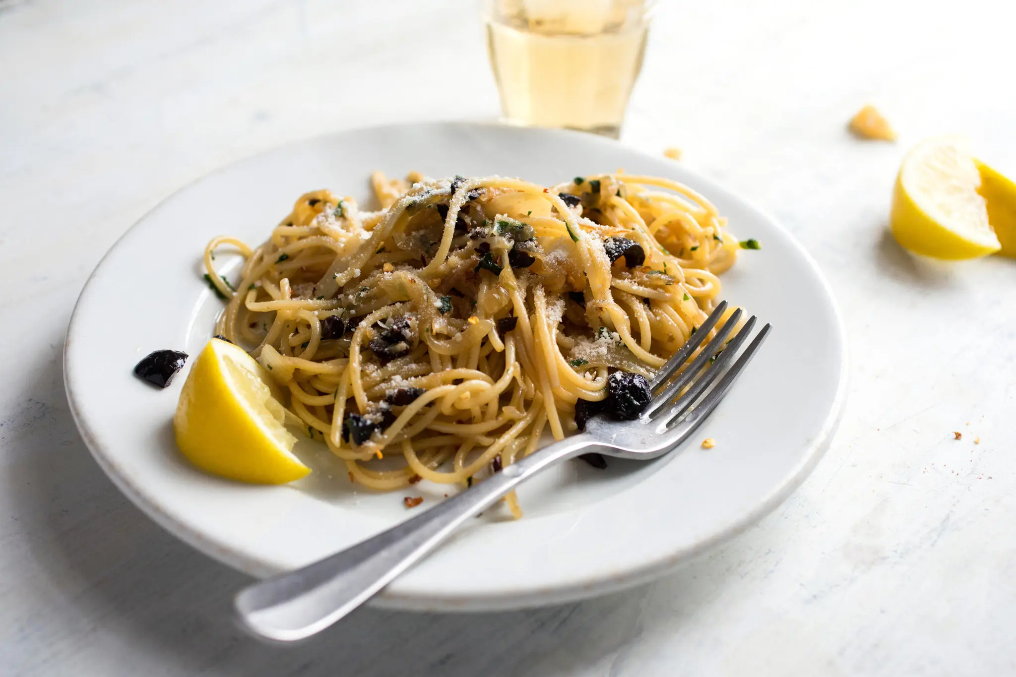 Spaghetti With Caramelized Onions